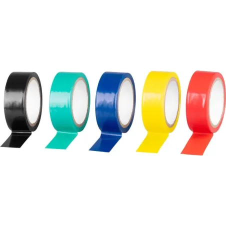 Páska 19 mm, L-5 m, PVC, max. 80°C, 600V, izolačná, rôzne farby, lepiaca, bal. 5 ks