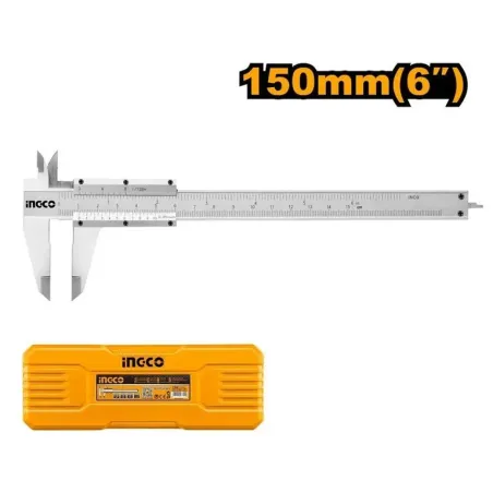 Meradlo posuvné, kovové, 150 mm/0,05 mm, Ingco