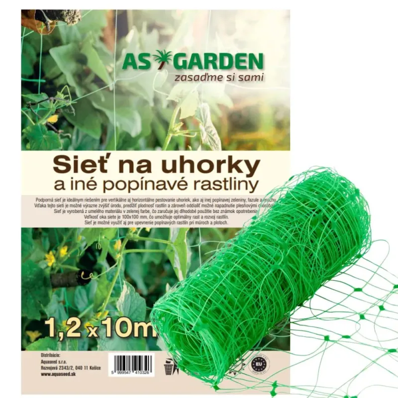 Sieť na uhorky PVC 1,2 × 10 m 10 × 10