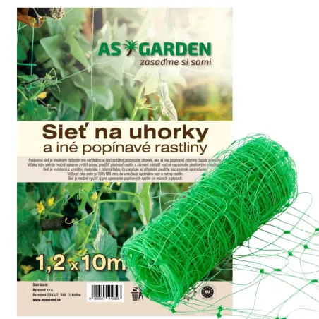 Sieť na uhorky PVC 1,2 × 10 m 10 × 10