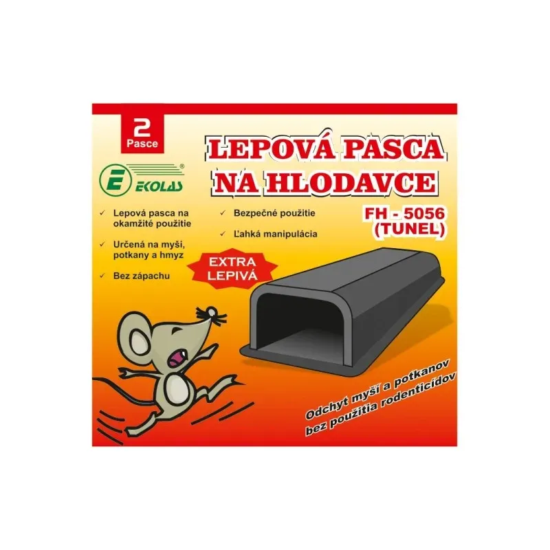 Myši lepová pasca Tunel 2 ks myši a hmyz Ekolas