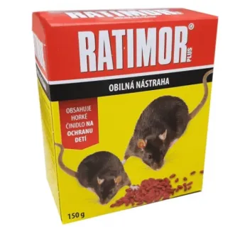 Myši zrno 150 g Ratimor Plus