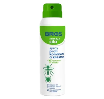 Komáre, kliešte zelená sila sprej 90 ml Bros