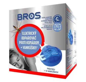 Komáre elektrický Odparovač s vankúšikmi 10 ks Bros