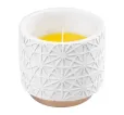 Sviečka Citronella 200 g dekoračný svietnik biely 110 × 100 mm proti komárom