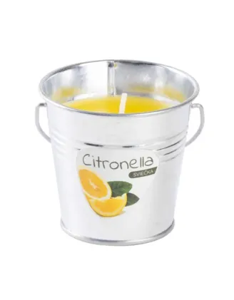 Sviečka Citronella 80 g vedierko 80 × 72 mm proti komárom