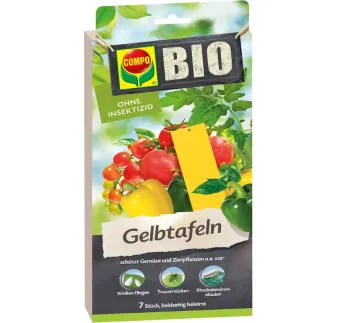 Compo Organic žlté lepové dosky do skleníka 12 × 7 ks