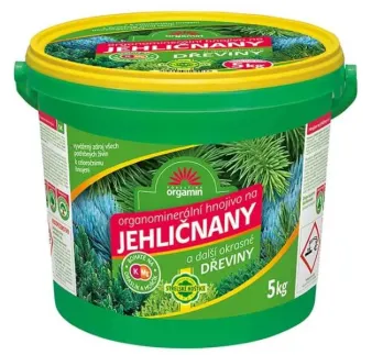 Hnojivo na ihličnany a okrasné dreviny Forestina, 5 kg vedro