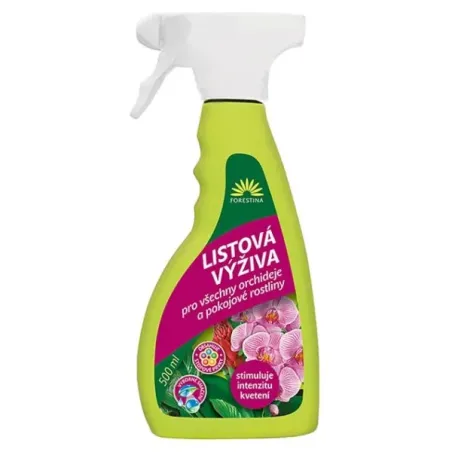 Listová výživa 500 ml sprej orchidey, izbové rastliny Forestina