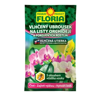 Utierky vlhčené Floria na listy Orchideí 1 ks
