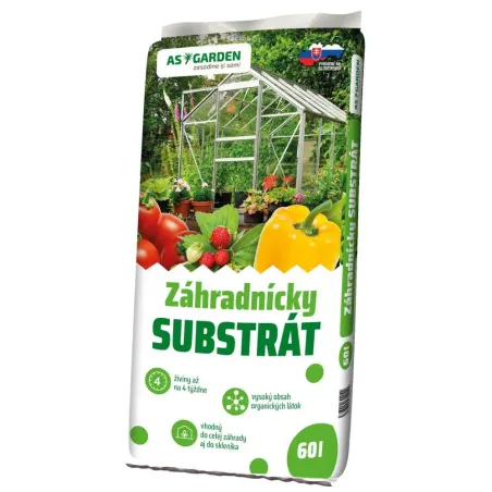 Substrát záhradnícky 60 l AS Garden