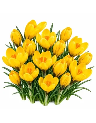 Krokus Golden Yellow – žltý veľkokvetý krokus