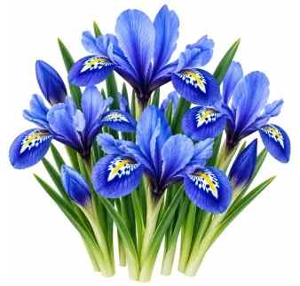 Iris reticulata Harmony – modrý zakrpatený kosatec