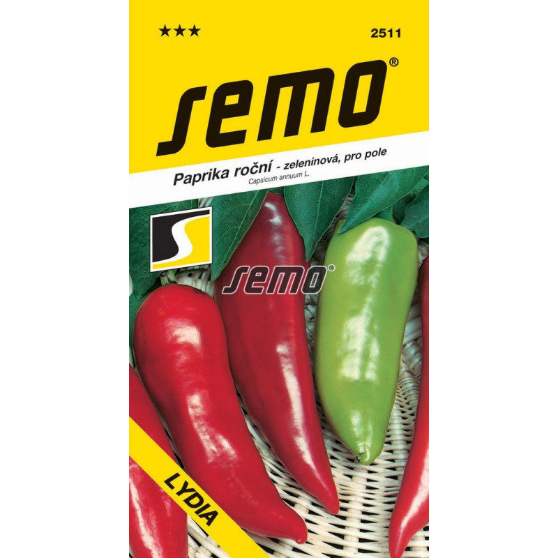 Paprika zeleninová Lydia