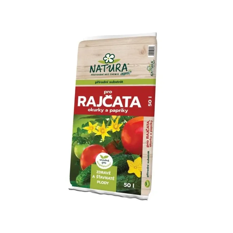 Substrát rajčiaky, uhorky, papriky 50 l Natura