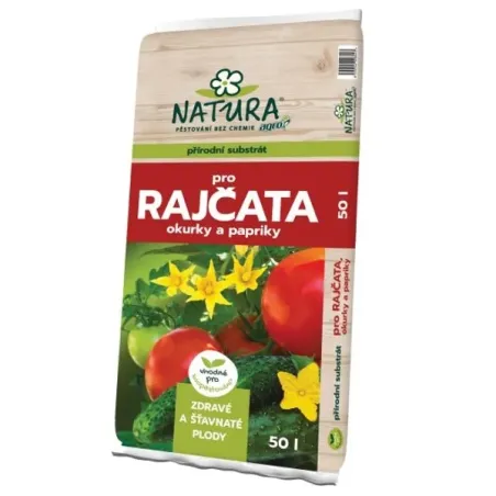 Substrát rajčiaky, uhorky, papriky 50 l Natura