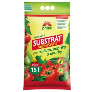 Substrát rajčiaky, papriky, uhorky 15 l supresívny Profík