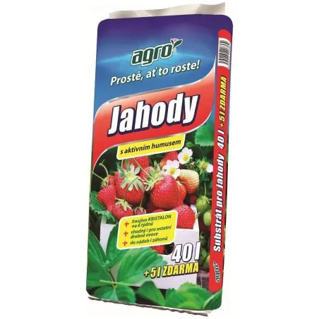 Substrát jahody 40+5 l zdarma Agro CS