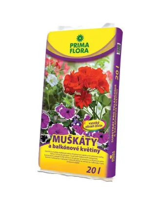 Substrát muškáty a balkónové kvety 20 l Primaflora