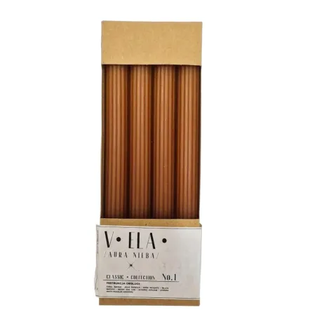 Kónická sviečka karamelová 22 × 230 mm – 4 ks