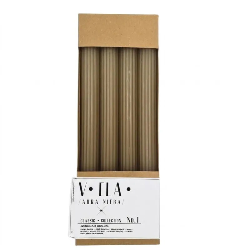 Kónická sviečka béžová 22 × 230 mm – 4 ks Kónická sviečka béžová 22 × 230 mm – 4 ks