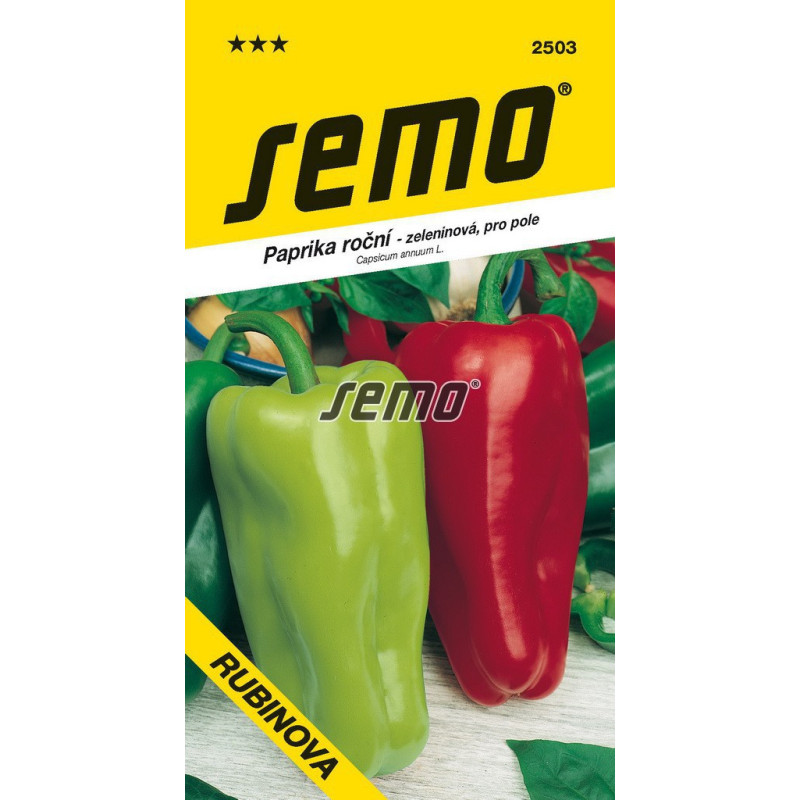 Paprika zeleninová Rubinova