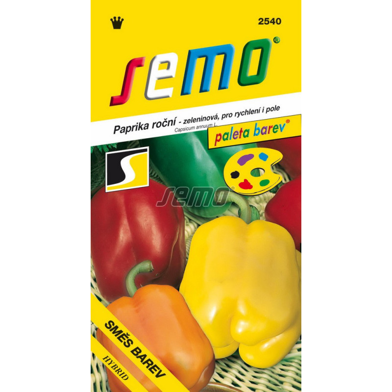 Paprika zeleninová Zmes farieb