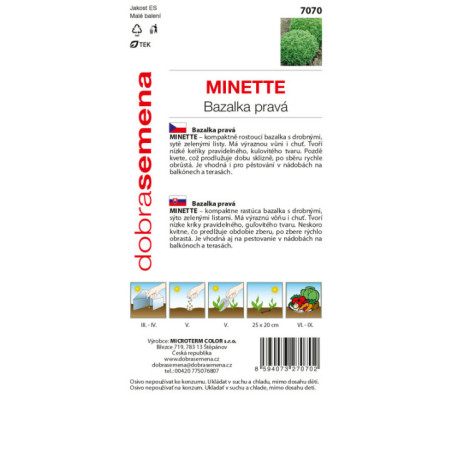 Bazalka pravá Minette 7070 DS-3,5