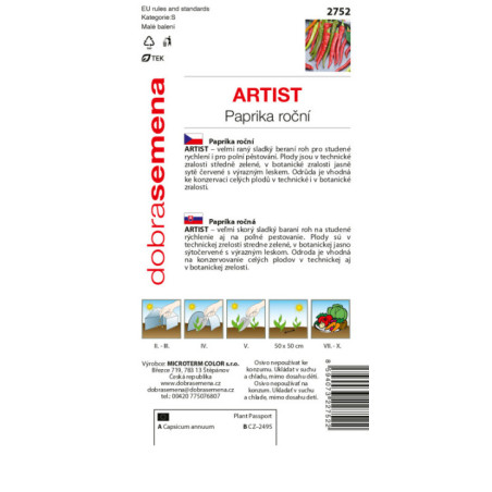 Paprika baraní roh sl Artist