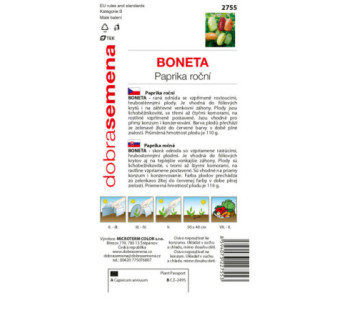 Paprika zeleninová Boneta