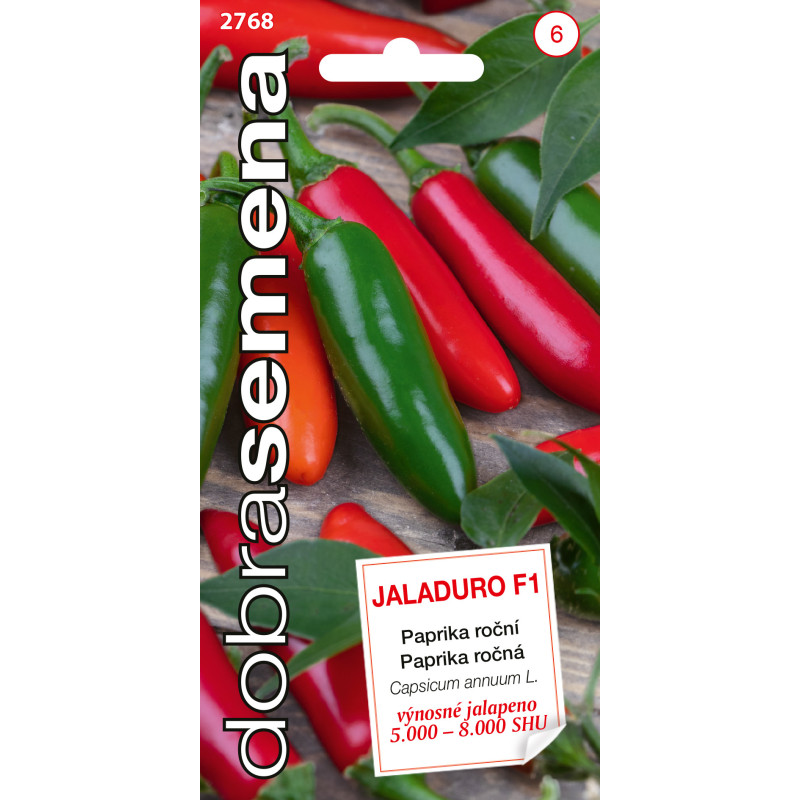 Paprika zeleninová Jaladuro F1 pálivá typ Jalapeno DS