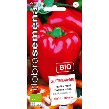Paprika zeleninová kápia CALIFORNIA WONDER BIO