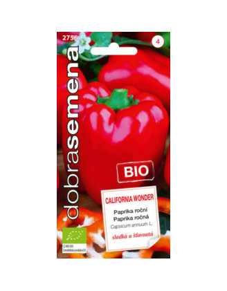 Paprika zeleninová kápia CALIFORNIA WONDER BIO