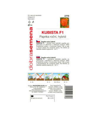 Paprika zeleninova Kubista F1