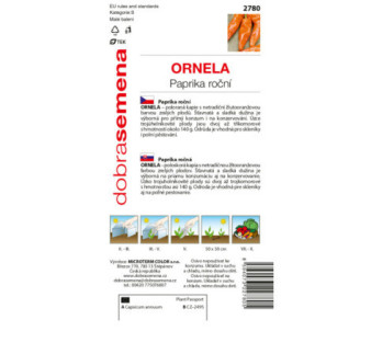 Paprika zeleninová Ornela