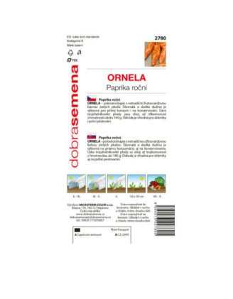 Paprika zeleninova Ornela
