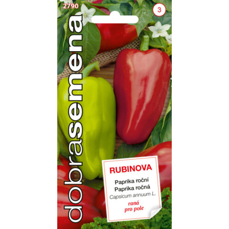 Paprika zeleninova Rubinova
