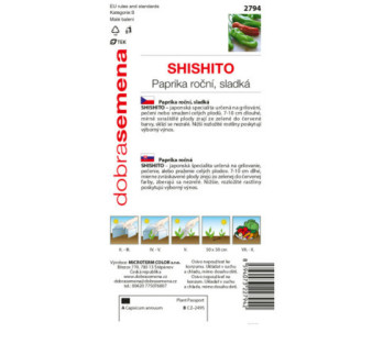 Paprika zeleninová Shishito