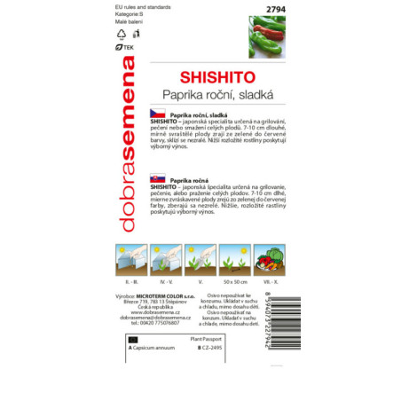 Paprika zeleninová Shishito