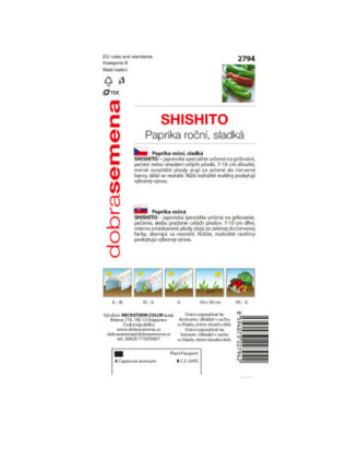 Paprika zeleninova Shishito