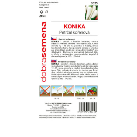 Petržlen koreňový Konika 3025 DS-3