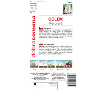Pór letný jesenný Golem