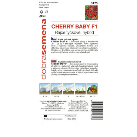 Rajčiak koktejl Cherry Baby F1