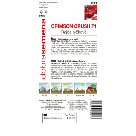 Rajčiak kolíkový Crimson Crush F1