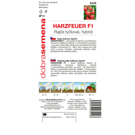 Rajčiak kolíkový Harzfeuer F1