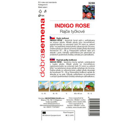 Rajčiak kolíkový Indigo Rose