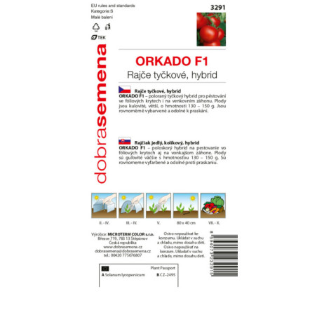 Rajčiak kolíkový Orkado F