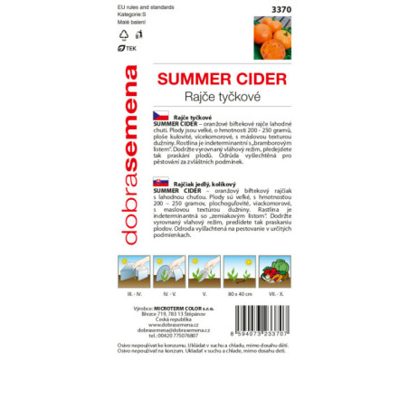 Rajčiak kolíkový Summer cider