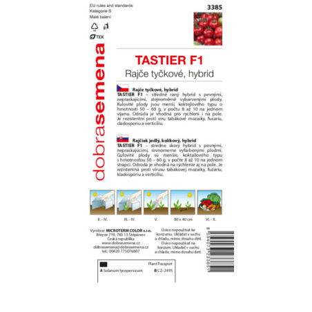 Rajčiak kolíkový Tastier F1