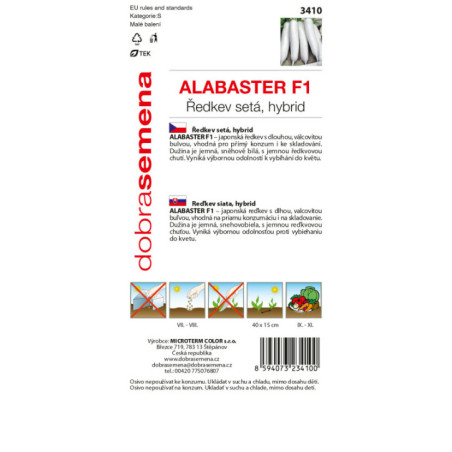 Reďkovka siata Alabaster F1